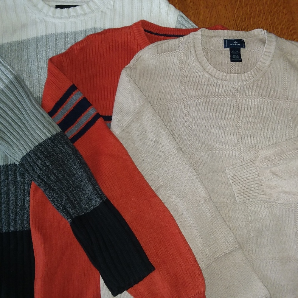 3 Gap, Docker and AE Sweaters XL